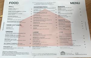 Main menu at Shelter Brewing Co in Busselton