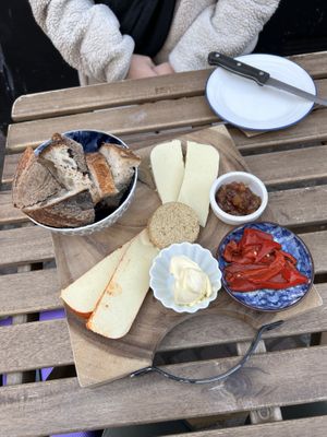 Vegan cheese platter  at The Walrus & Corckscrew in Inverness