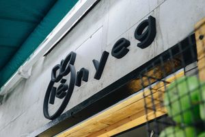 Our very first logo :) at Lényeg in Budapest