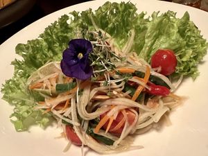 Papaya salad (Som Tam) #Veganuary at Chaophraya in Aberdeen
