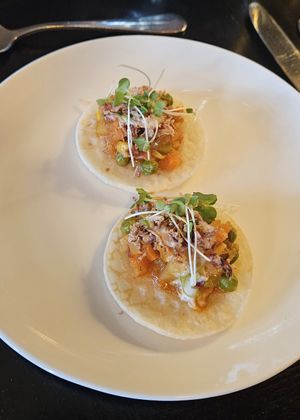 Vegetable tacos at Chaophraya in Aberdeen