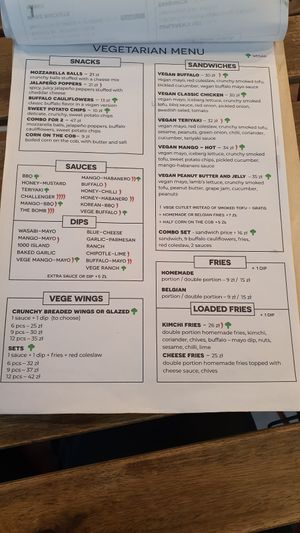 Separate vegan / vegetarian menue. Many options to choose from at KURA - Śródmieście in Warsaw