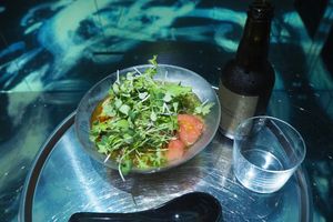 Seasonal cold ramen  at Vegan Ramen UZU Tokyo in Tokyo