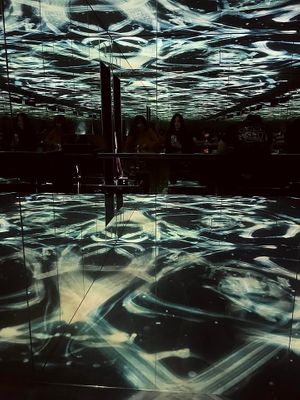 Inside eating area  at Vegan Ramen UZU Tokyo in Tokyo