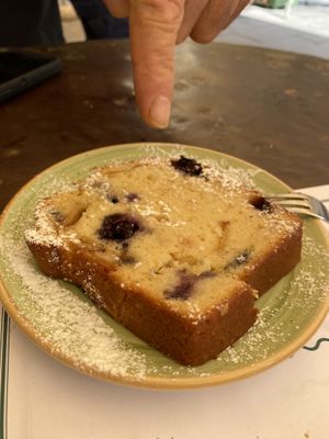 Vegan plum cake  at Rivarno Café in Florence