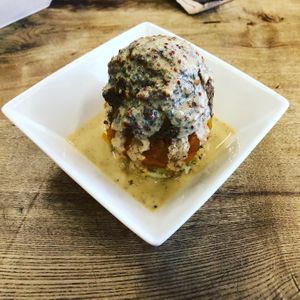 Vegan haggis  at The Haggis Box in Edinburgh