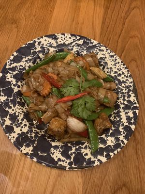 Veg and Tofu drunken noodles 🌶   at Rosa's Thai Cafe - Soho in London