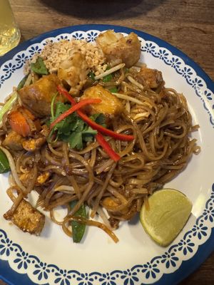 pad thai  at Rosa's Thai Cafe - Soho in London