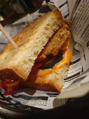 Sandwich de seitan at Vida Cafe in Barcelona