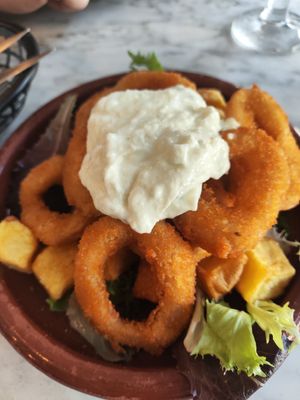 Calamares at Vida Cafe in Barcelona