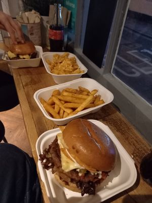 Vegan Burger and Fries at Notorious BRG in Canterbury