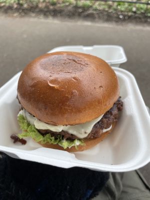 Vegan Blue cheese burger   at Notorious BRG in Canterbury