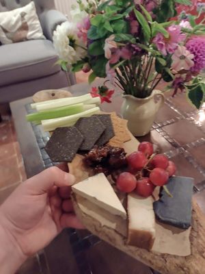 Vegan cheeseboard  at The Bruce Arms in Ripon