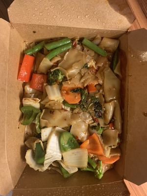 Best Drunken Noodles  #Veganuary at Love Thai By Thai in Norwich