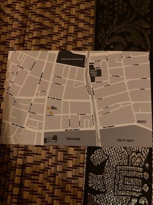 Map at Thai Orchid in Lugano