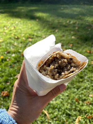 Vegan haggis roll - delicious !  at Livvi's Little Lunchbox in Dunkeld