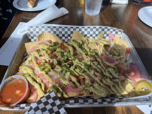 Vegan nachos  at HiFi Clydes in Nashville