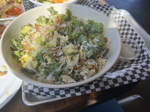Kale salad (veganized)   at HiFi Clydes in Nashville