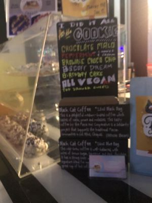 Cookie menu at The Walrus in Jacksonville