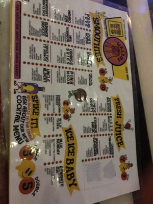 Menu  at The Walrus in Jacksonville