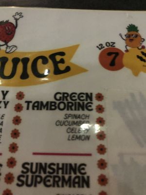 Menu  at The Walrus in Jacksonville