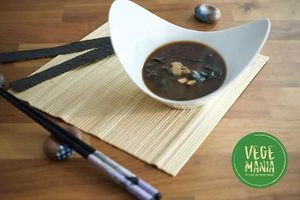Miso Soup at VegeMania by Chef Anthony Gomes in Belgrade