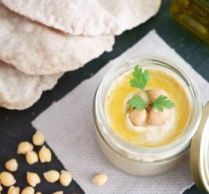 Hummus at VegeMania by Chef Anthony Gomes in Belgrade