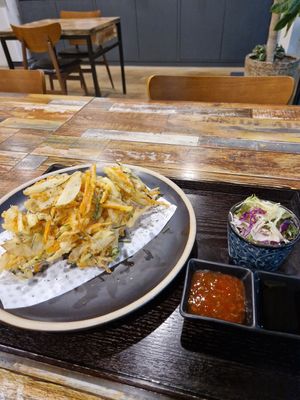 Fried vegetables at Half Forest - 식을탐하다 in Jeju