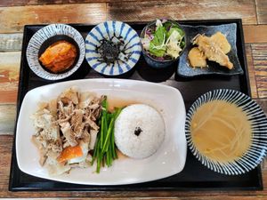 Mushroom stir fry with all the sights at Half Forest - 식을탐하다 in Jeju