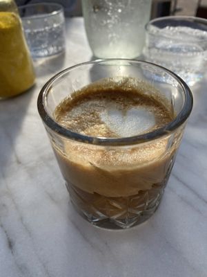 Cortado with almond milk   at Sunny Side Up - Nordend in Frankfurt