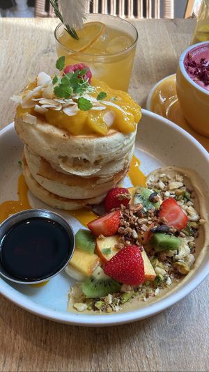 Pancakes: fluffy and delicious   at Sunny Side Up - Nordend in Frankfurt