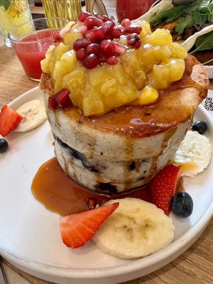 Blueberry pancakes  #Veganuary at Sunny Side Up - Nordend in Frankfurt