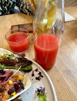 Watermelon juice  #Veganuary at Sunny Side Up - Nordend in Frankfurt