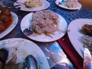 Fideos de arroz con verduras at Shanghai in Roquetas De Mar