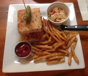 BBQ 'Pulled Pork' Sandwich at Picasso Cafe on Paseo in Oklahoma City