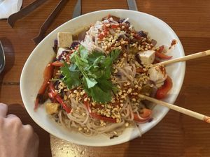 Rainbow pad thai  at Picasso Cafe on Paseo in Oklahoma City