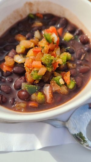Drunken black beans at Picasso Cafe on Paseo in Oklahoma City