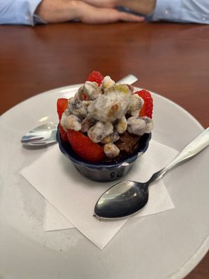 Chocolate avocado mousse  at Picasso Cafe on Paseo in Oklahoma City