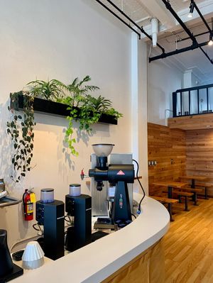 Press Coffee Bar - interior at Press Coffee Bar in Dayton