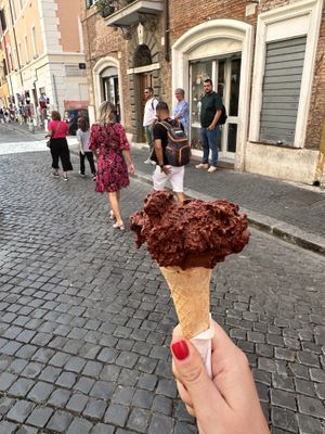   at Gelateria Del Monte in Rome