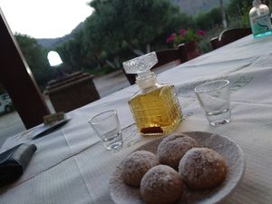 Free drink at Georgia's Traditional Taverna in Crete