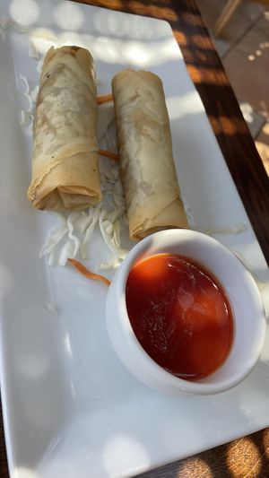 Spring Rolls  at Kiwi in Santorini
