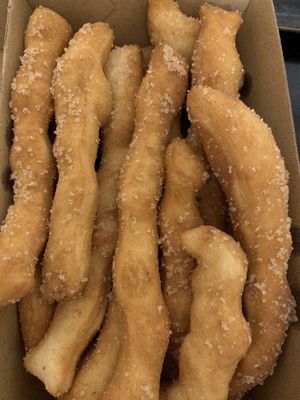 CHURROS!  at Nom Nom Pizza & Cafe Nida in Belfast