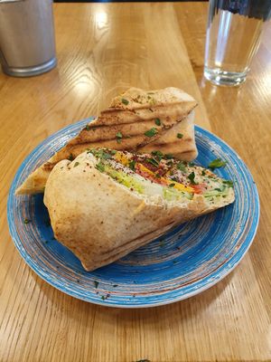 Frytafel wrap (vegan by request, small) at Falla in Krakow