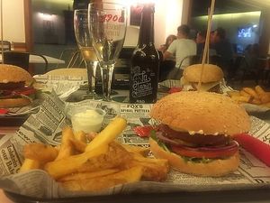 Vegan burger ‘The matrix’ with beyond meat at Chacho Fresh Burger in Lanzarote