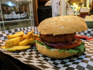 The Matrix (beyond meat burger) at Chacho Fresh Burger in Lanzarote
