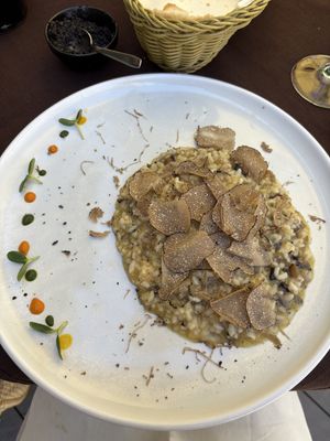 Truffle risotto (vegan)  at Konoba Mondo in Motovun