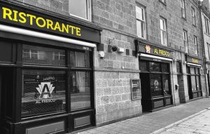 Italian Restaurant Aberdeen Entrance - AL FRESCO at Al Fresco in Aberdeen