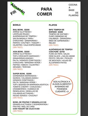 Carta  at Fifi Almacén in Buenos Aires