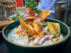 Seriously the best ceviche ever! Holy moly!   at Fifi Almacén in Buenos Aires